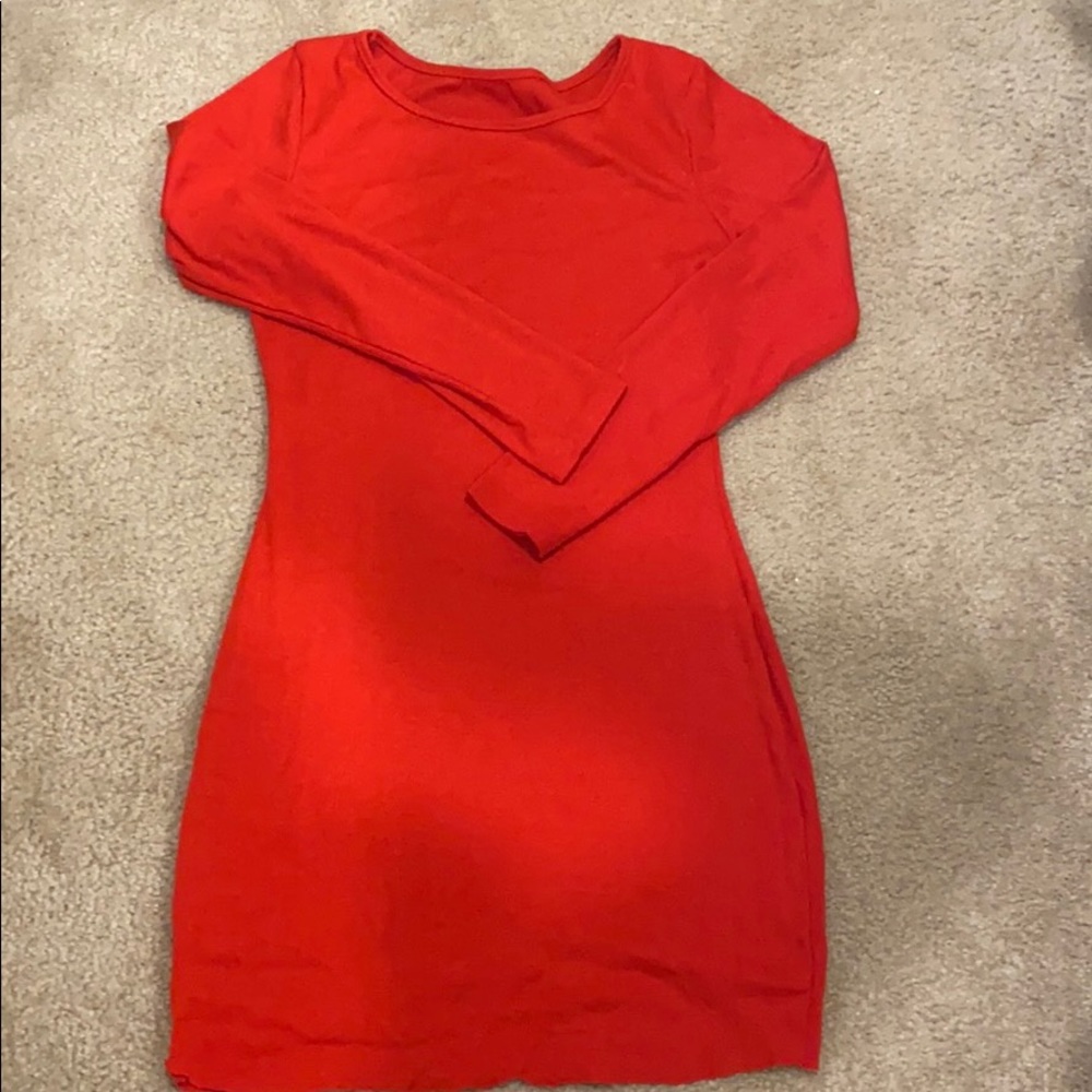 red dress